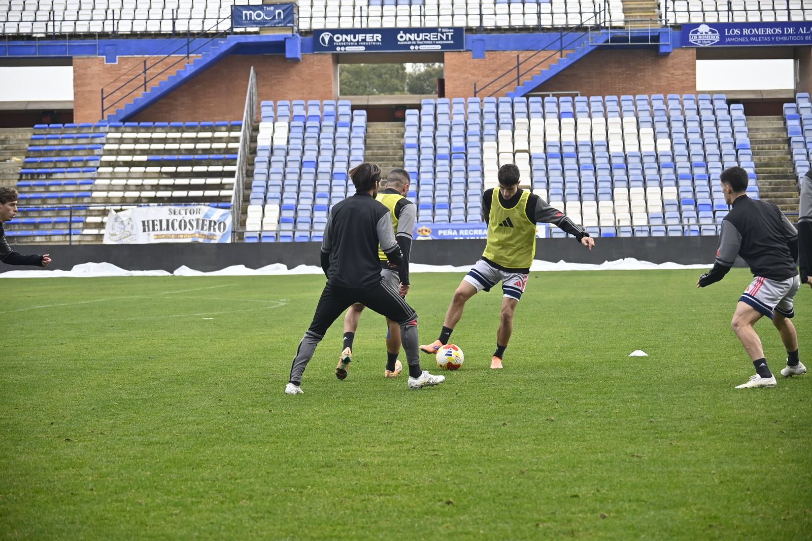 Las fotografías del entrenamiento del Recre en el Nuevo Colombino