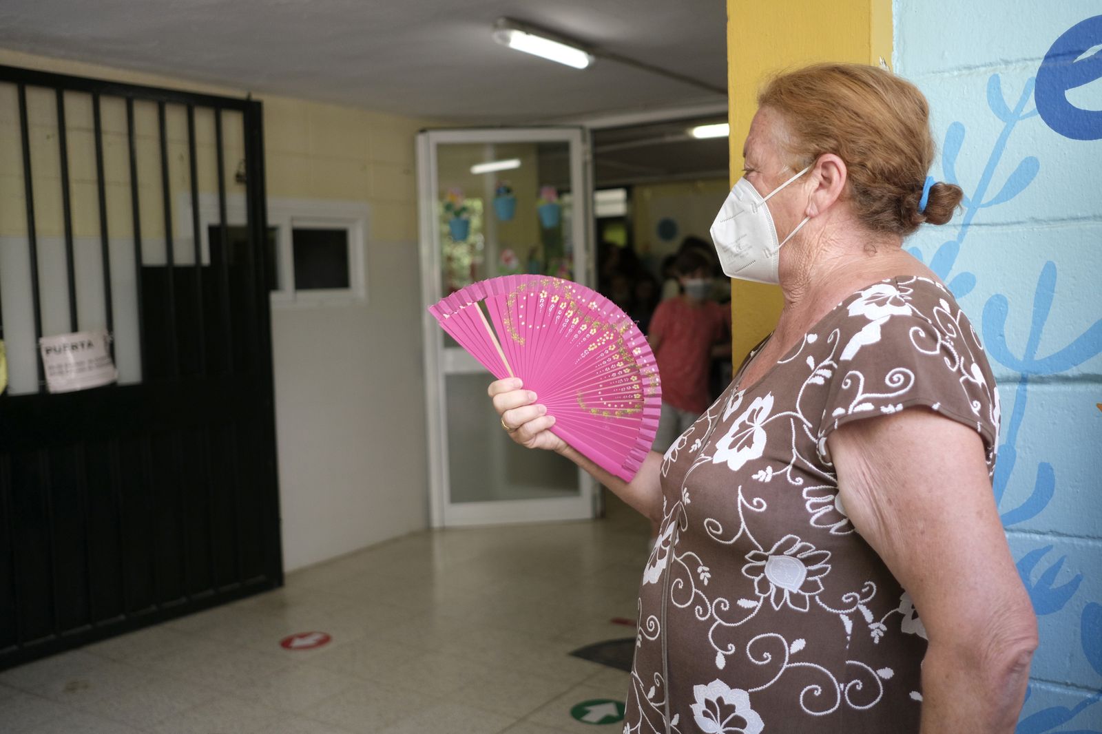 Protesta en el colegio Mediterráneo de Córdoba por los problemas de climatización, en imágenes