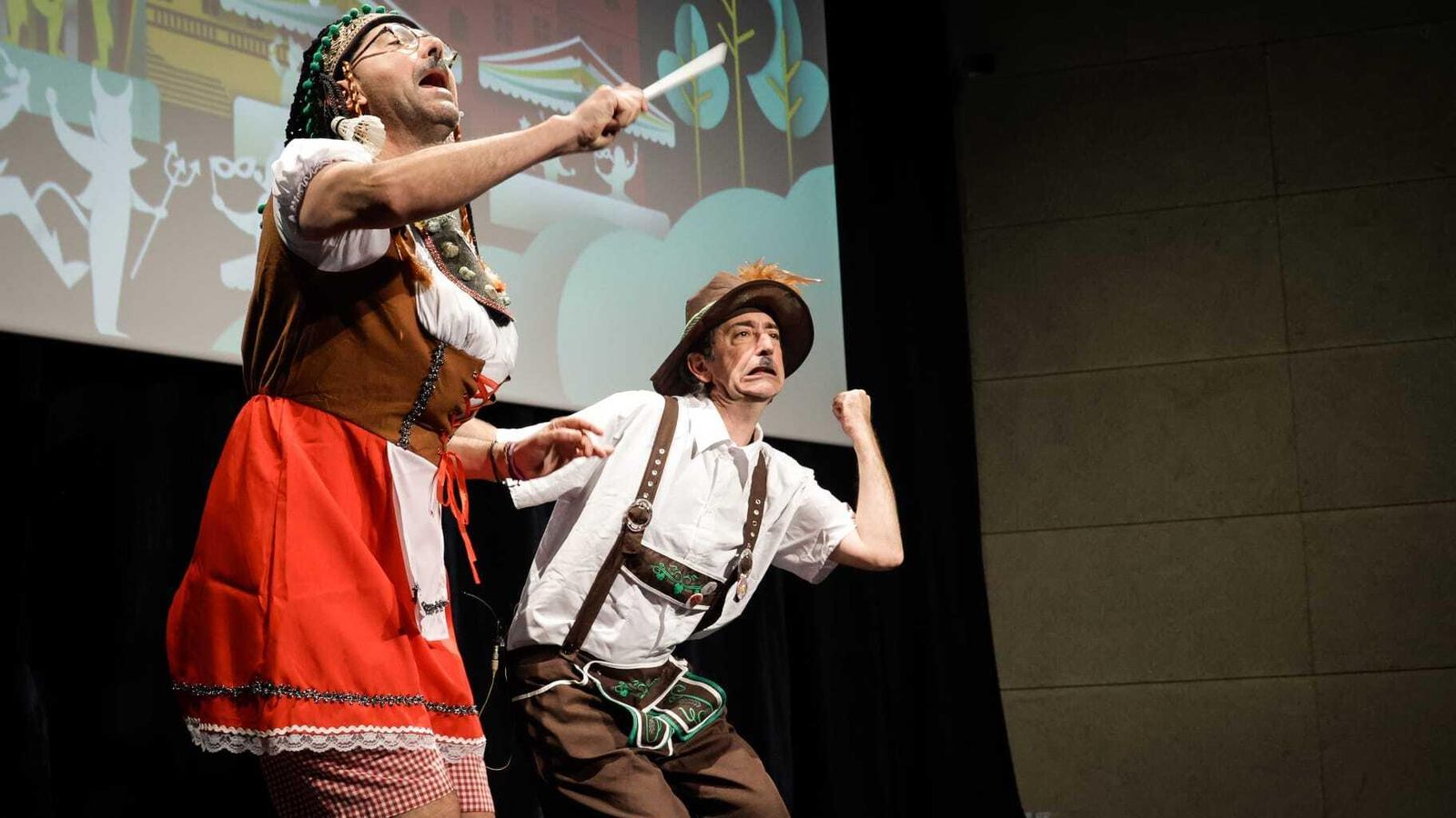 'La verdadera historia de los padres de Hitler', durante un momento de su actuación.