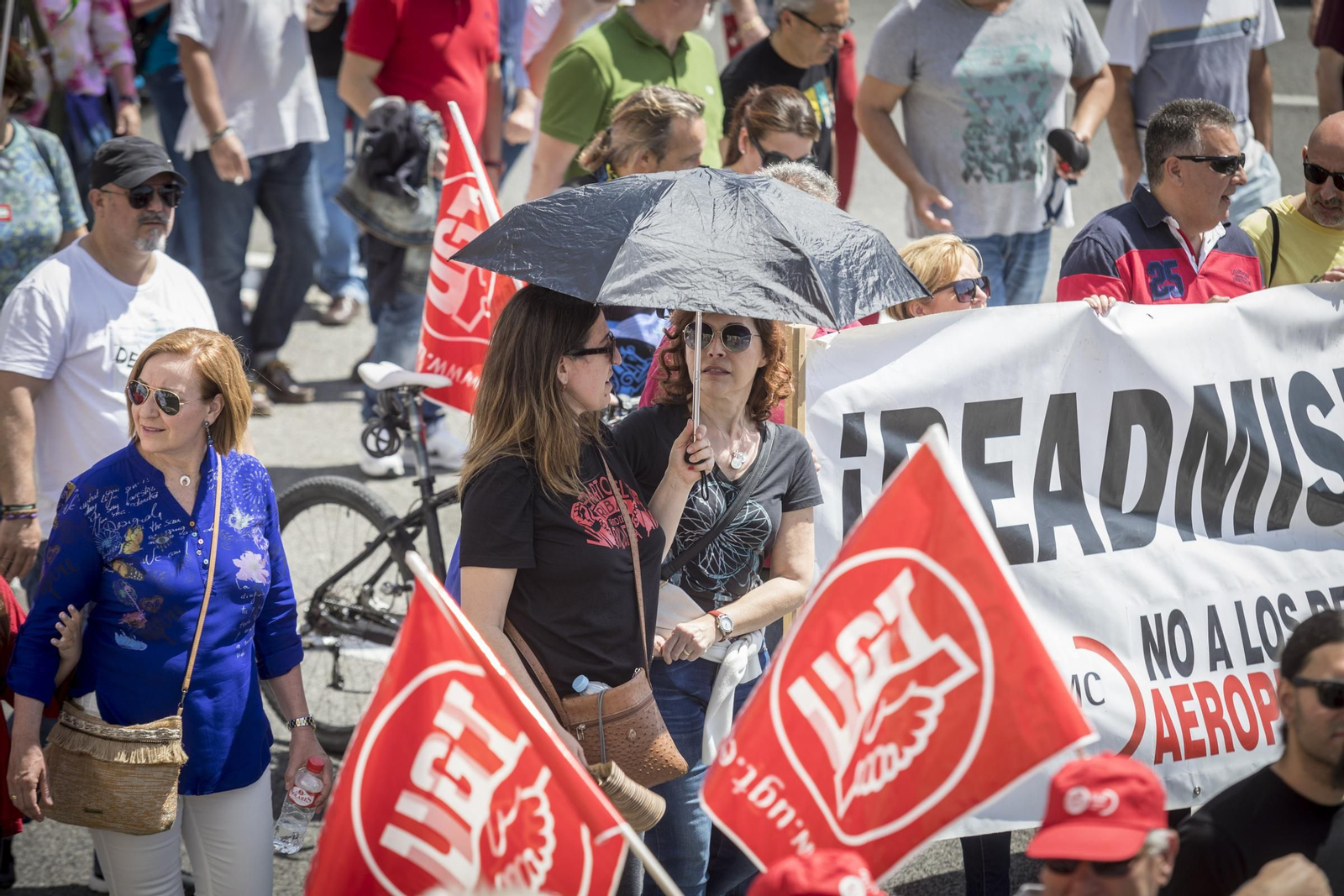 Manifestación de UGT y CCOO