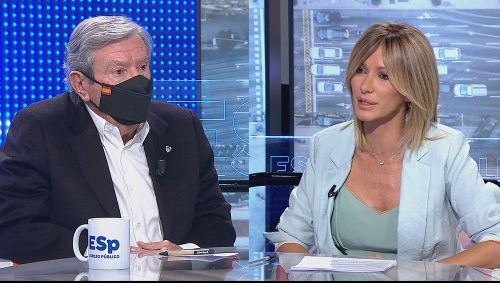 José Luis Corucera en la entrevista con Susanna Griso