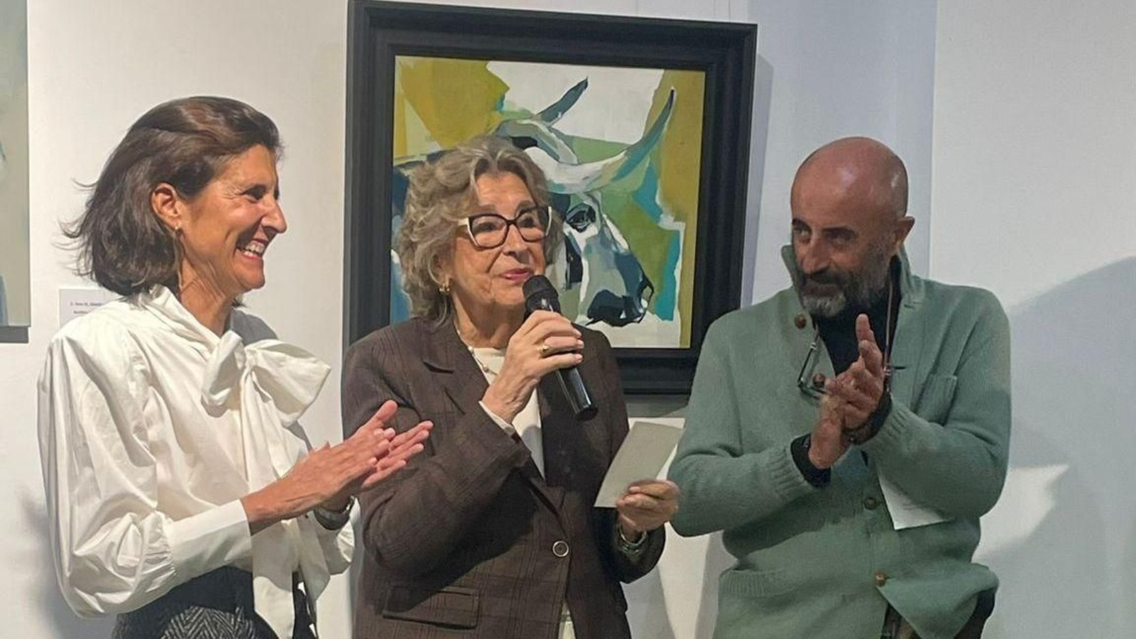 Gabriela Álvarez 'Yela',  Trini Pérez y Jesús Gómez 'El Jardinero'