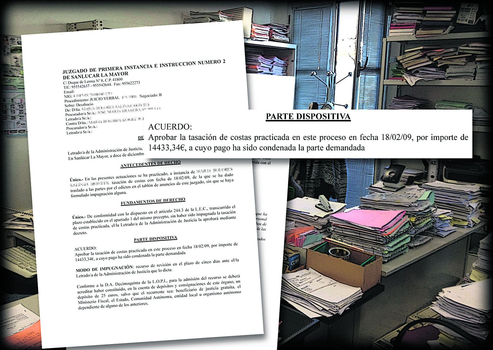 Diez años para tasar las costas de un pleito
