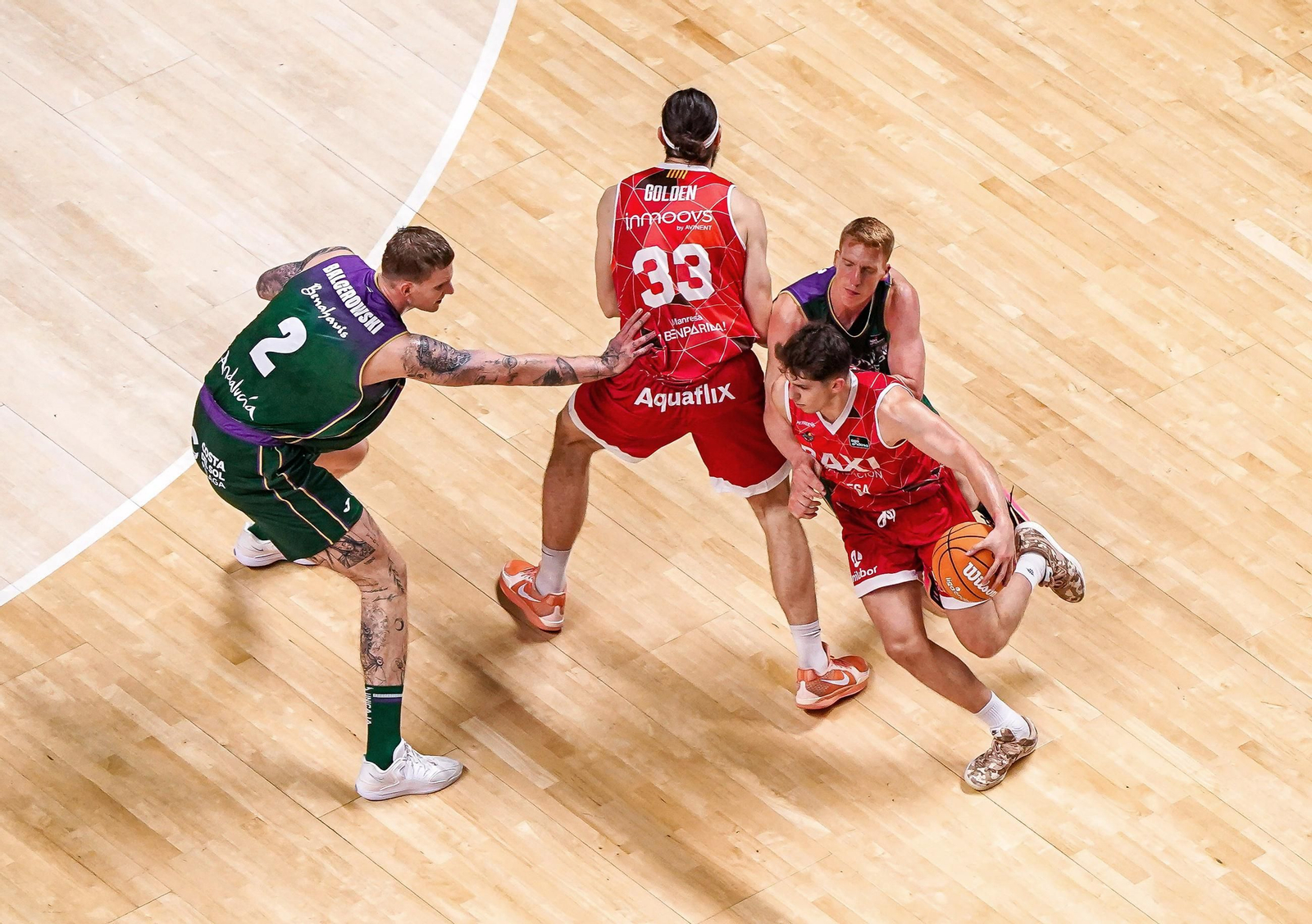 El Unicaja-Baxi Manresa, en fotos