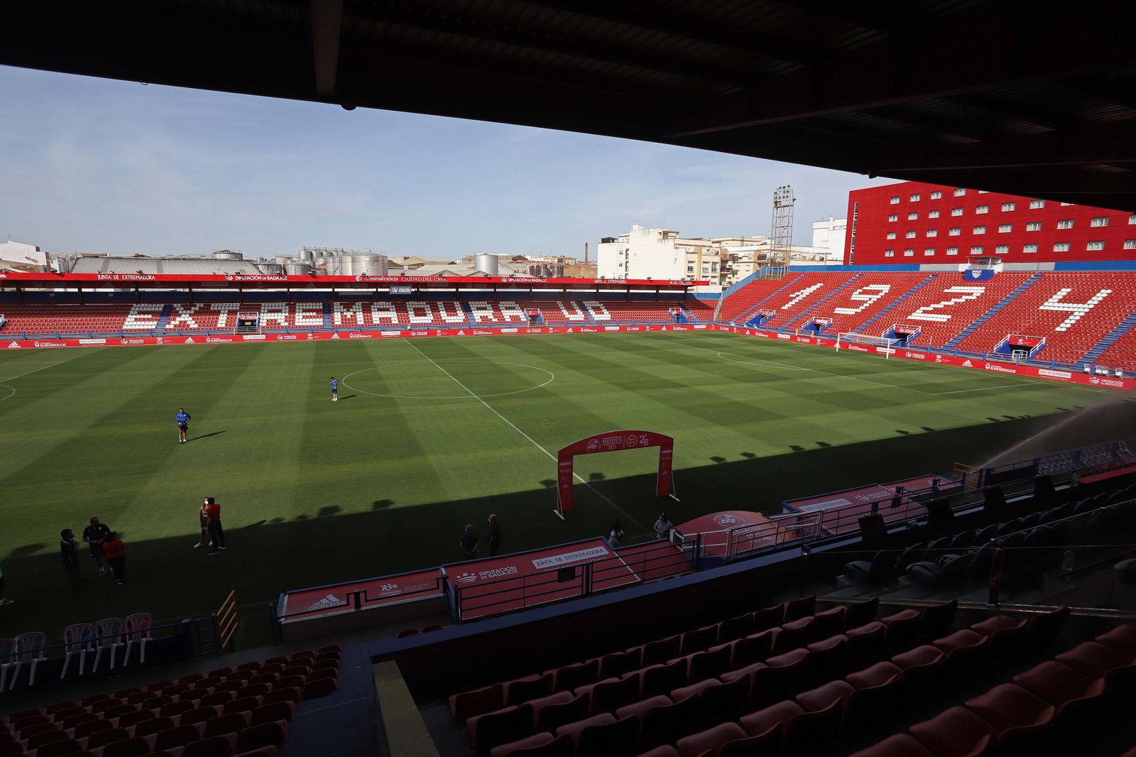 Imagen del estadio Francisco de la Hera de Almendralejo.