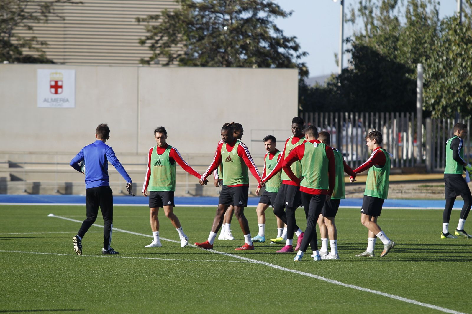 Fotogalería del entrenamiento del Almería previa al partido ante el Numancia