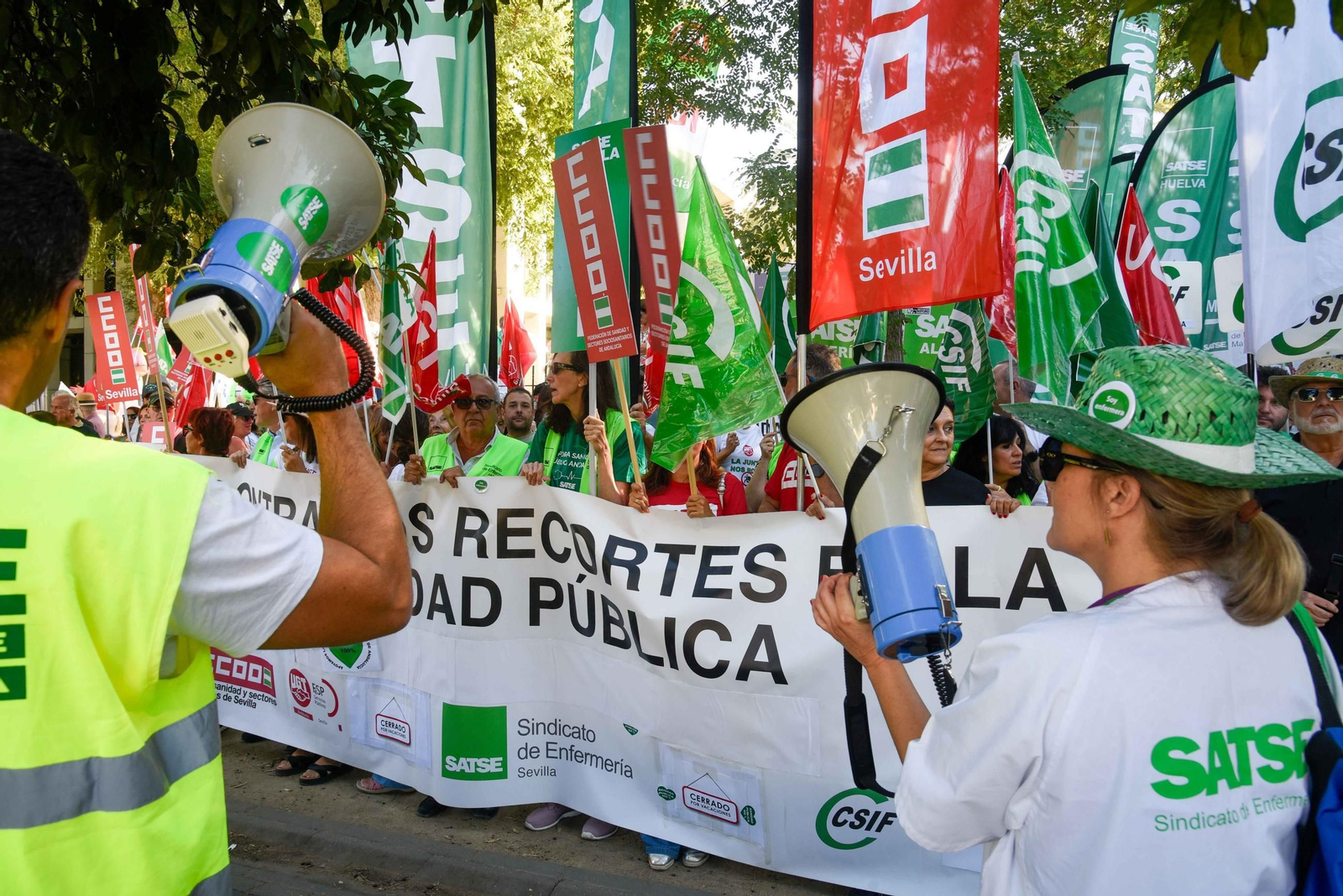 Protesta por la sanidad pública en Andalucía