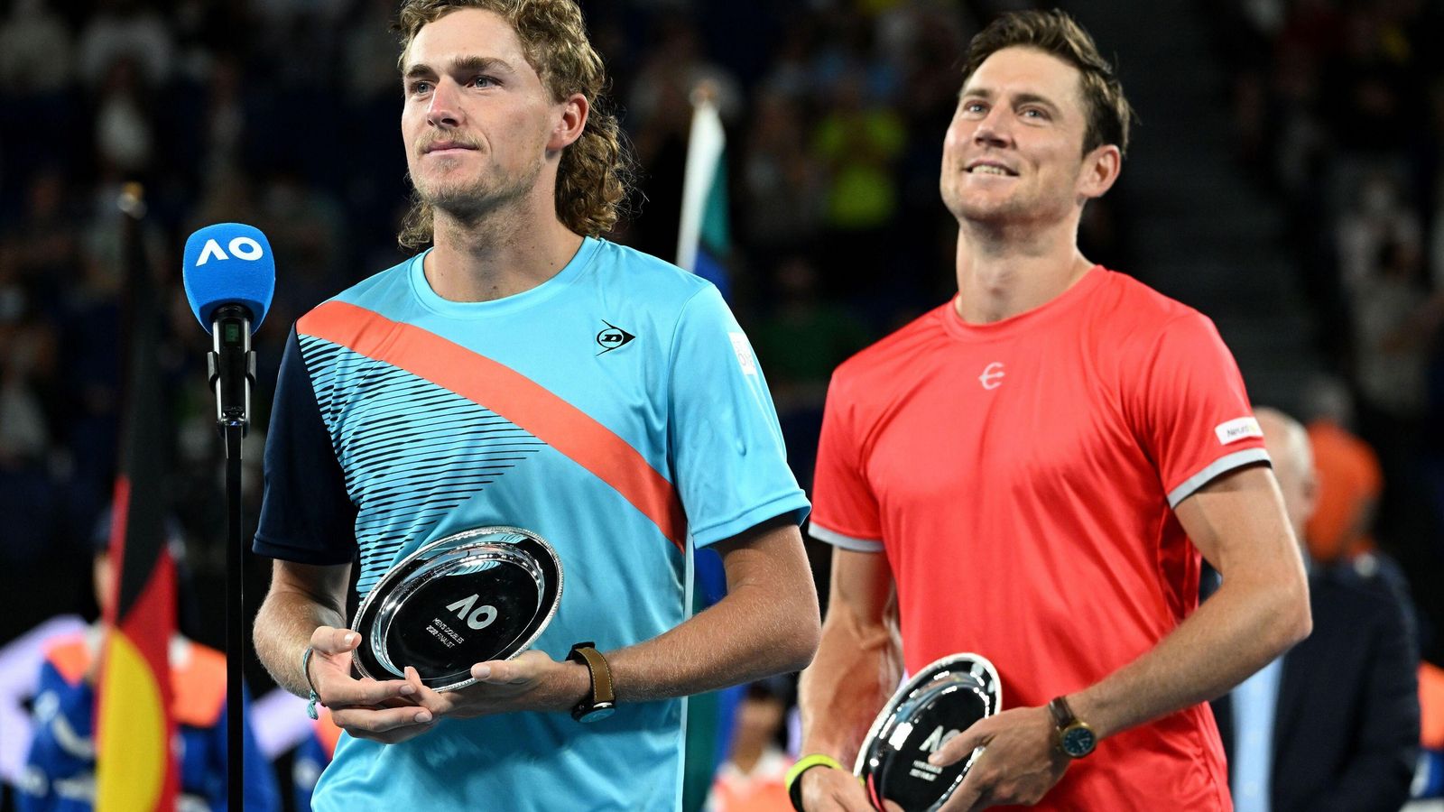 Max Purcell y Matthew Ebden, en el Open de Australia.