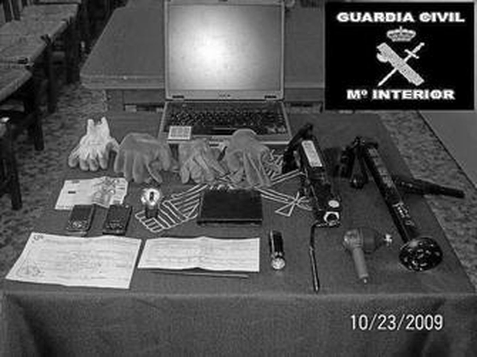 Material intervenido.