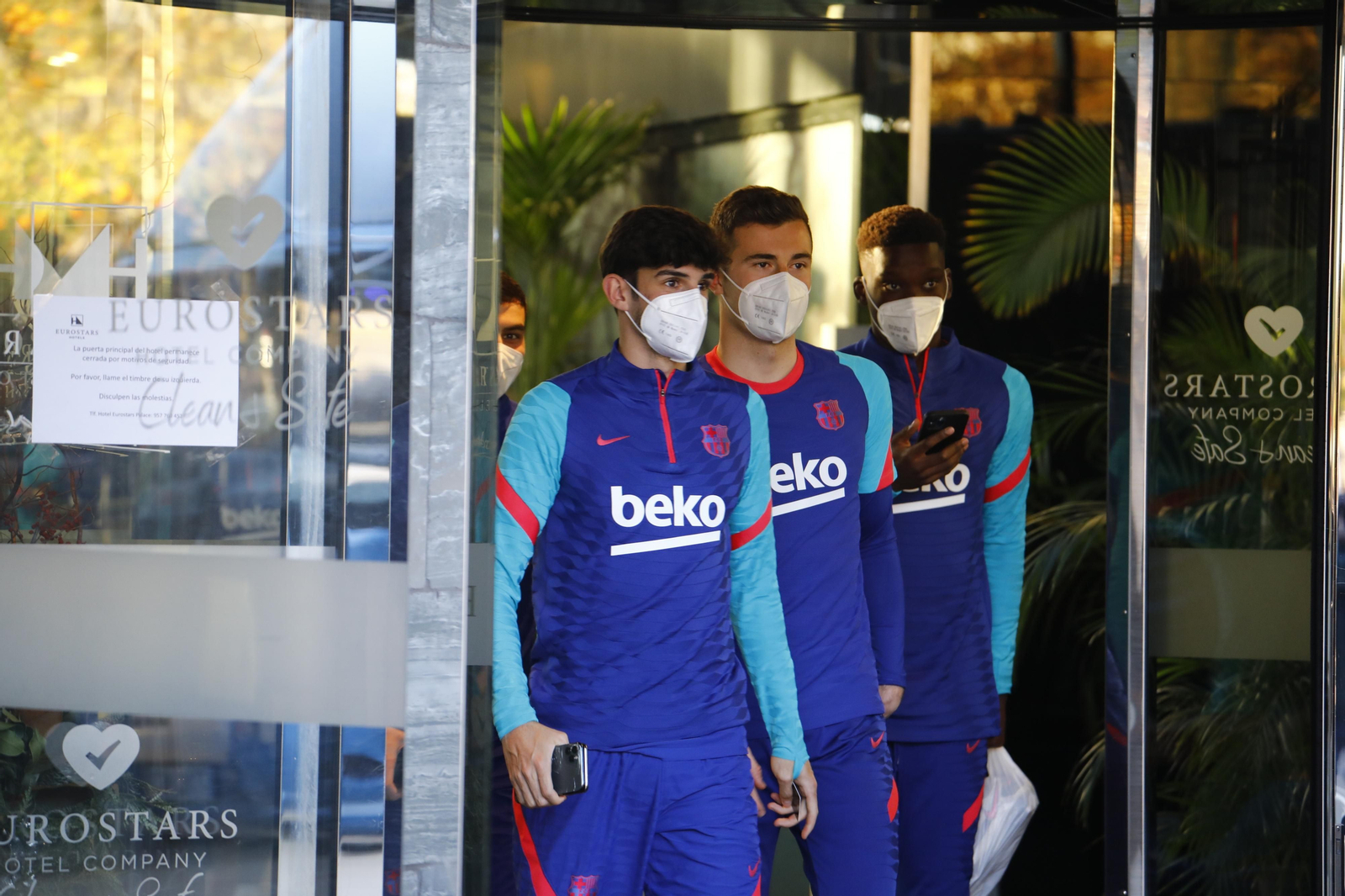 El Barça ya prepara la Supercopa en Córdoba, en imágenes