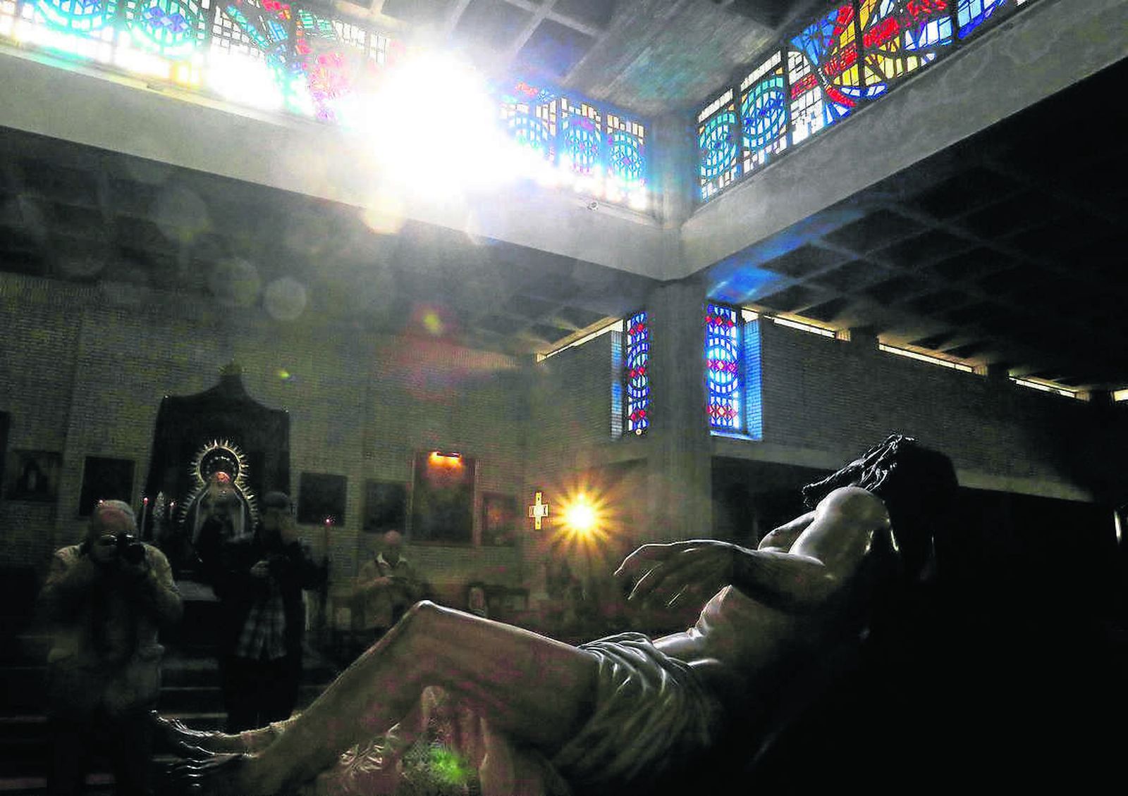La imagen de Jesús en una iglesia