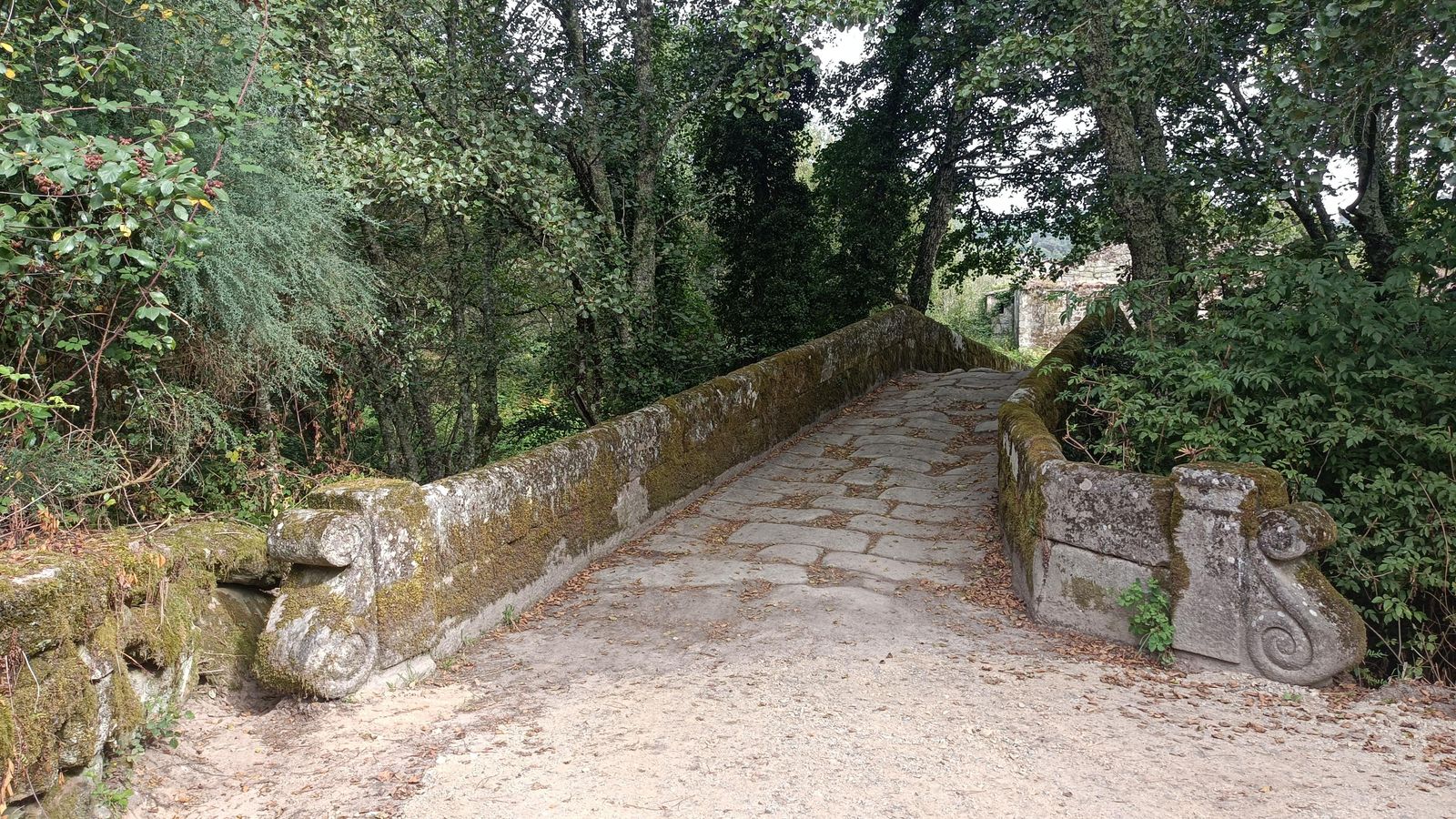 Acceso al puente romano de Sobreria.