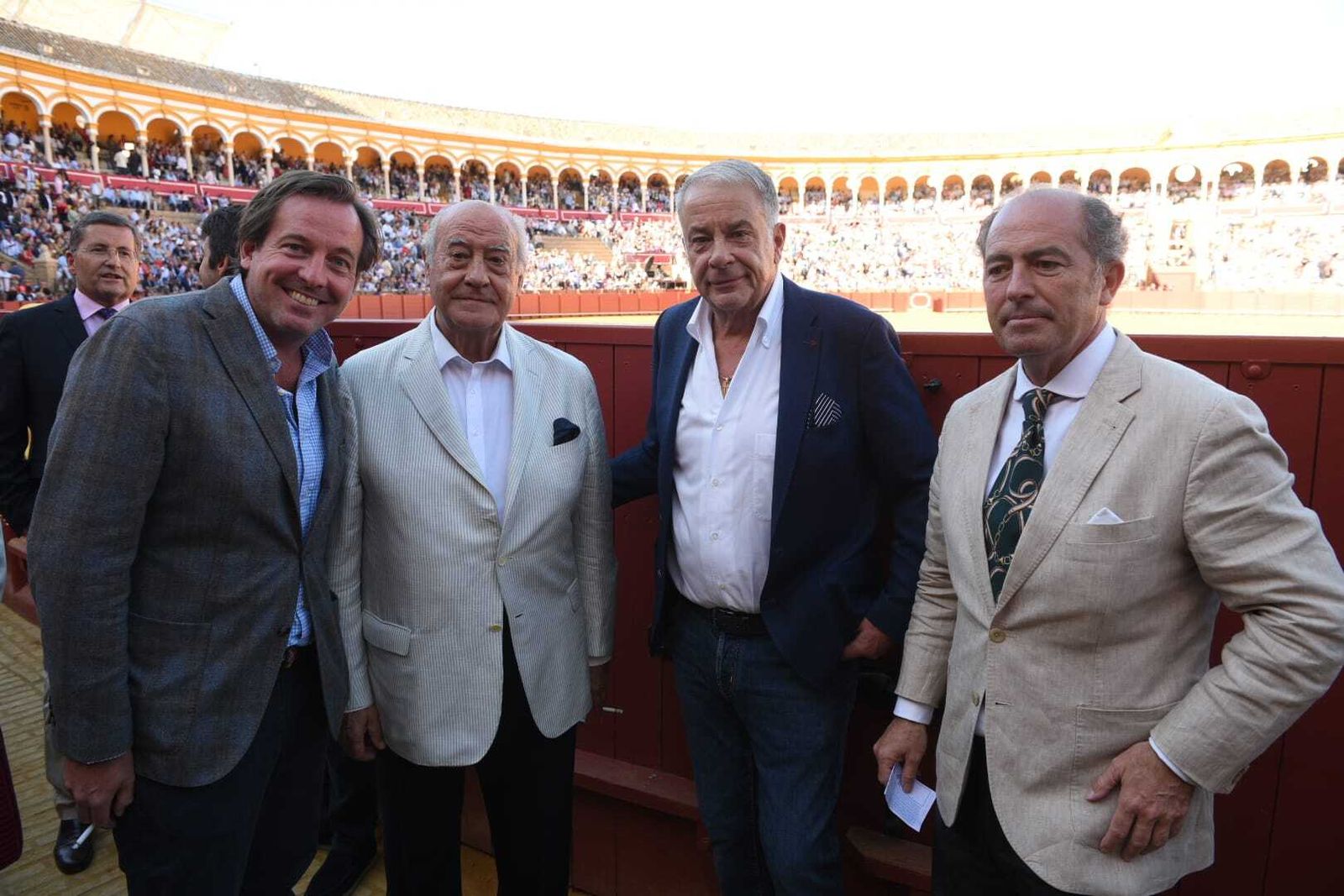 Moritz Roever, Ramón Valencia, Pedro Sánchez Mejías y Luis Manuel Halcón