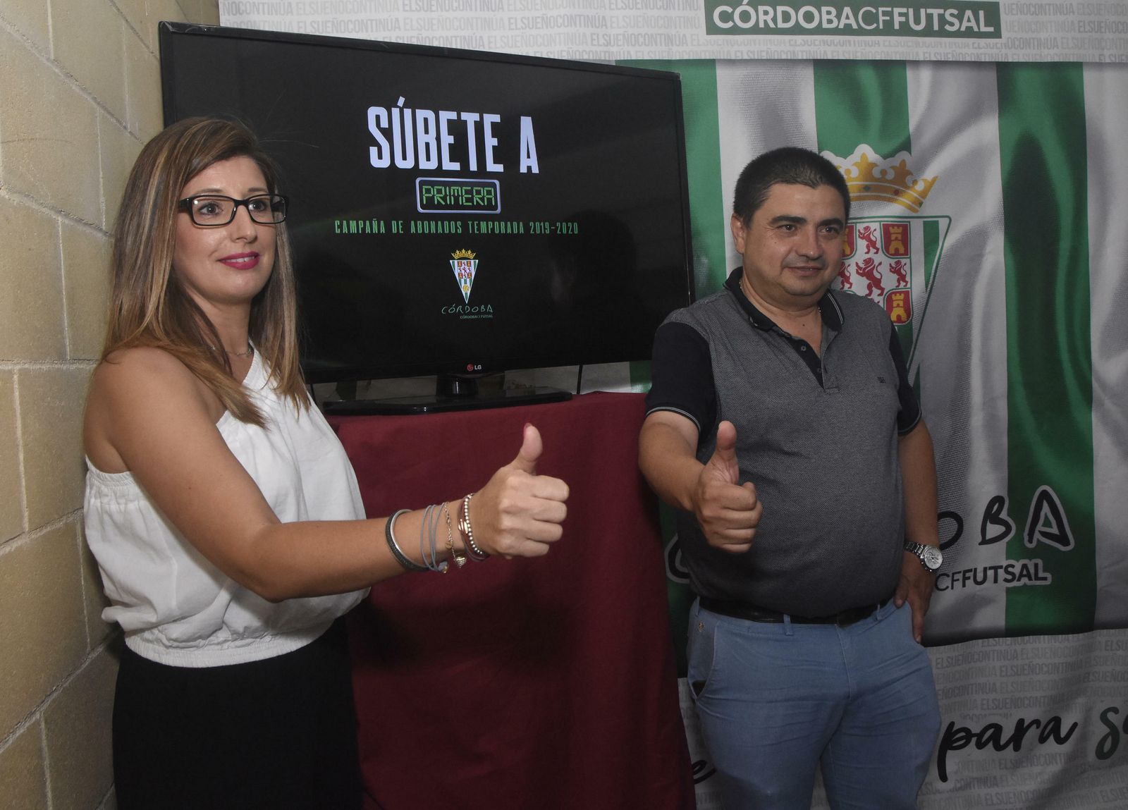 Imagen de la presentación de la campaña de abonados del Córdoba CF Futsal.