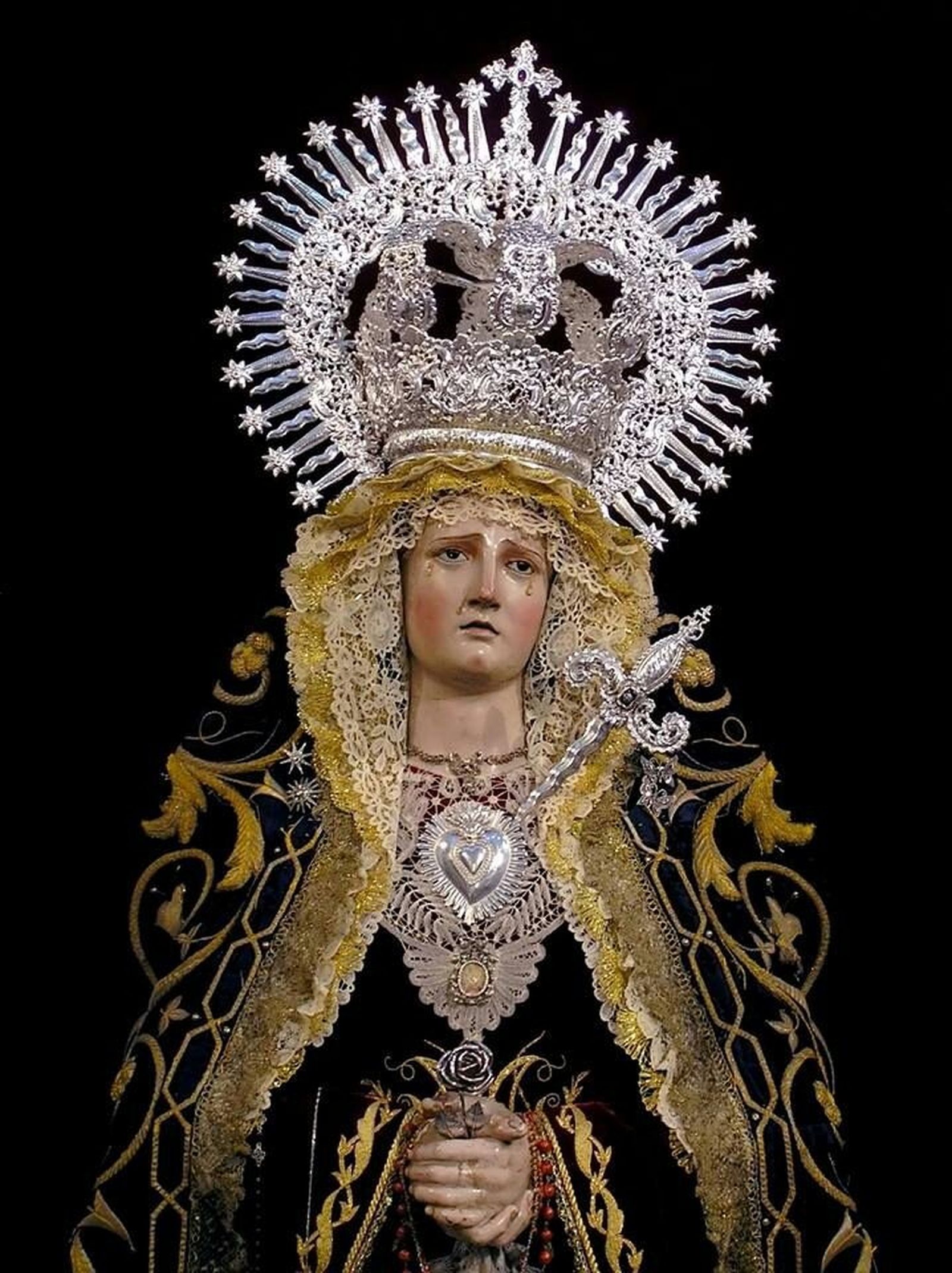 Imagen de María Santísima de las Angustias de la archicofradía de Ecce Homo.