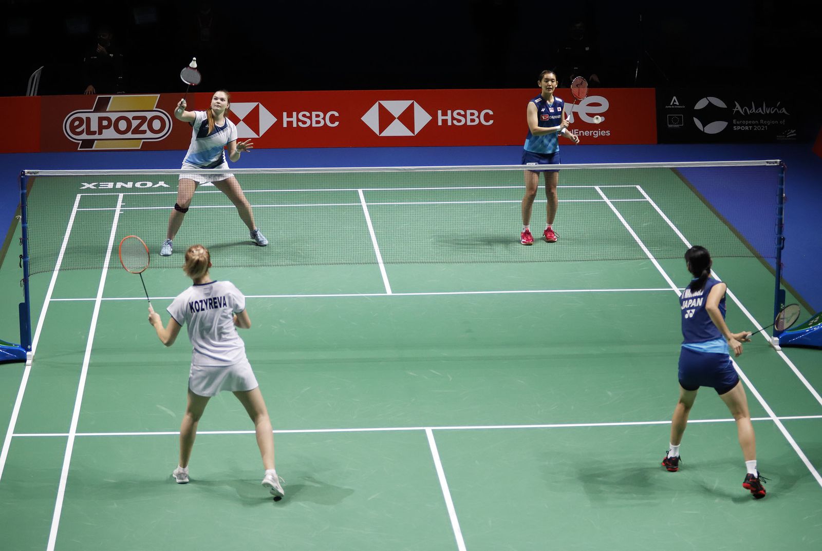 Las mejores imágenes de la jornada de bádminton del lunes en el Huelva 2021