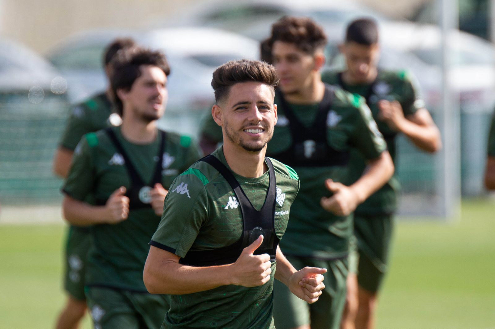 Álex Moreno, durante un entrenamiento.