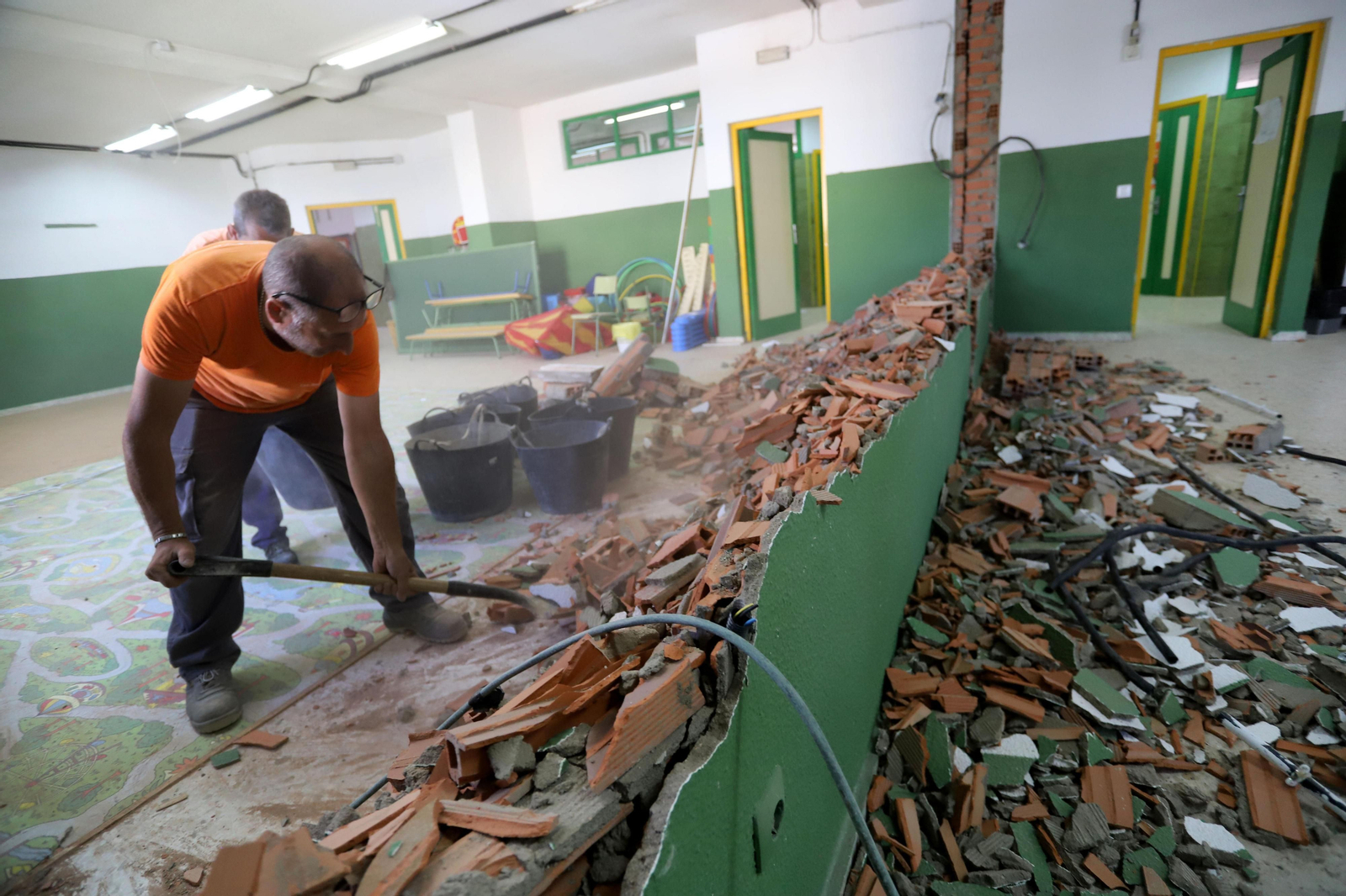 Obras de ampliación del comedor en el CEIP Tartessos de Huelva.