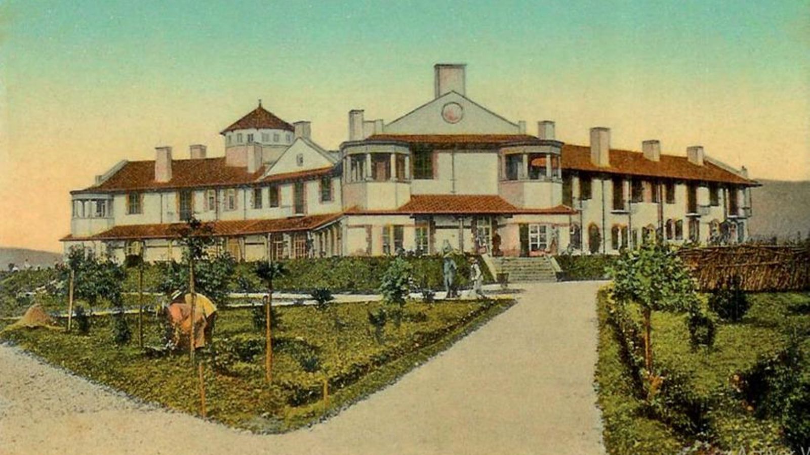 Hotel Reina María Cristina en sus primeros tiempos