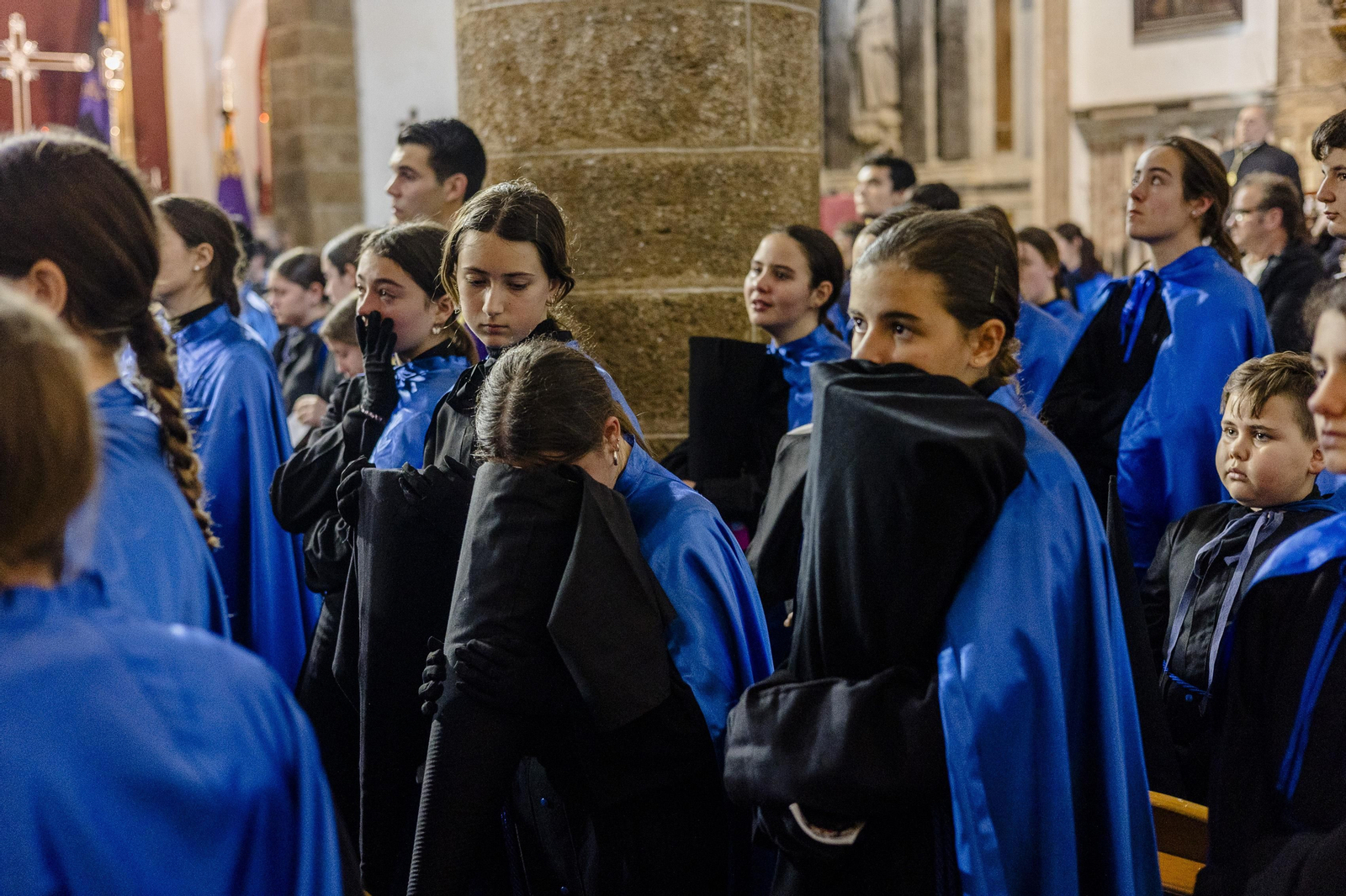 Las imágenes de la cofradía de Las Aguas este Miércoles Santo en la Semana Santa de Cádiz de 2024