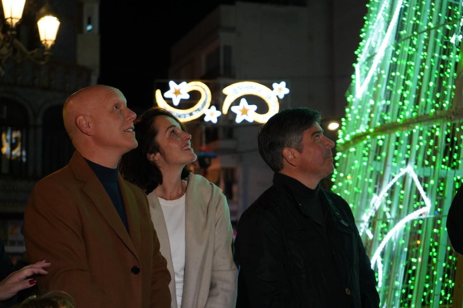 Inauguración del alumbrado especial de Navidad en Montilla