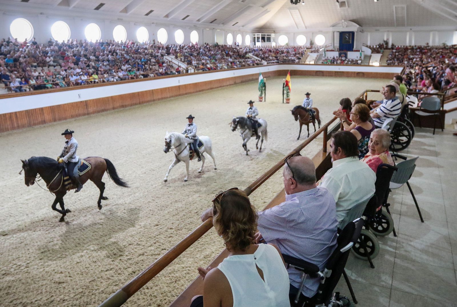 Retrospectiva de una gala en el picadero cubierto de la Real Escuela.