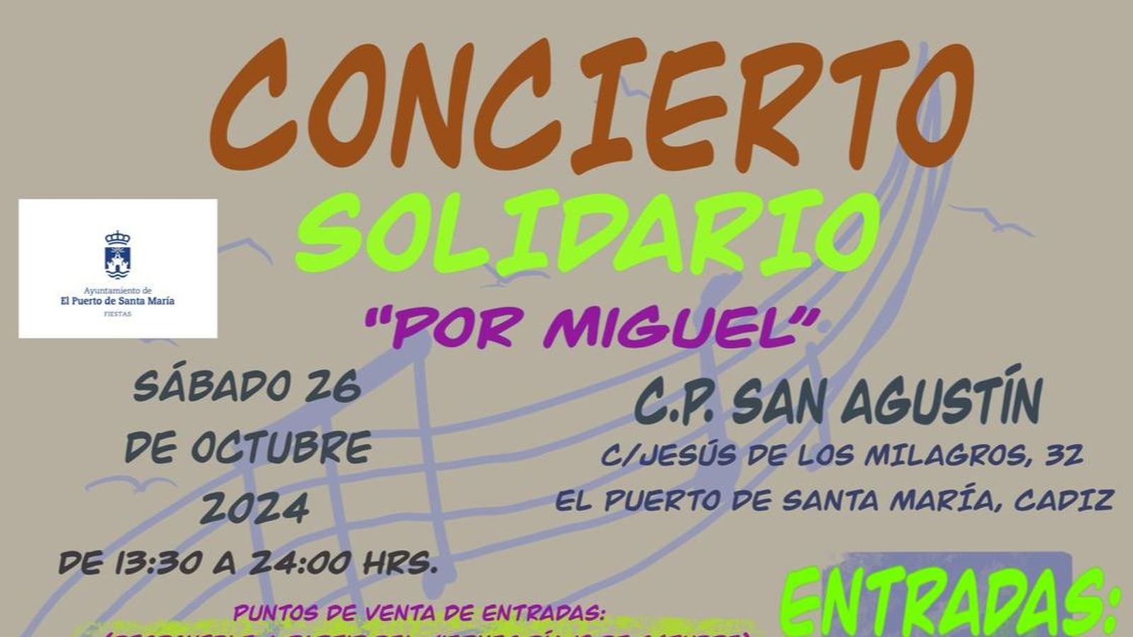 Un fragmento del cartel anunciador