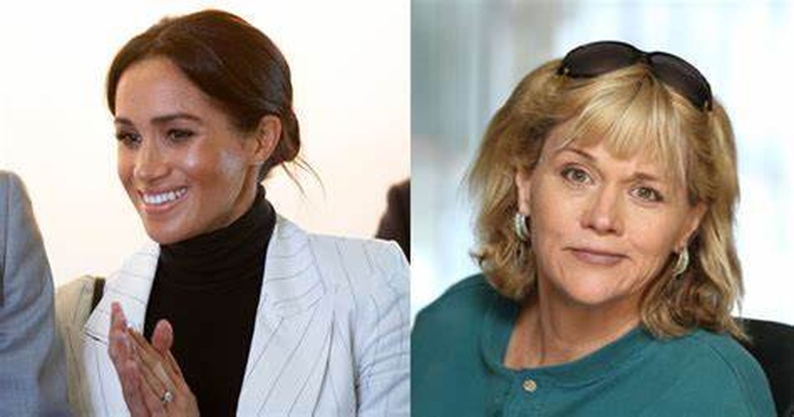 Fotomontaje de la duquesa de Sussex y su hermana Samantha Markle.