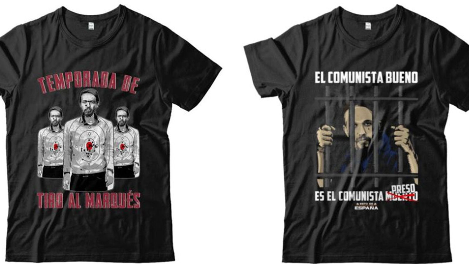 Camisetas contra Iglesias