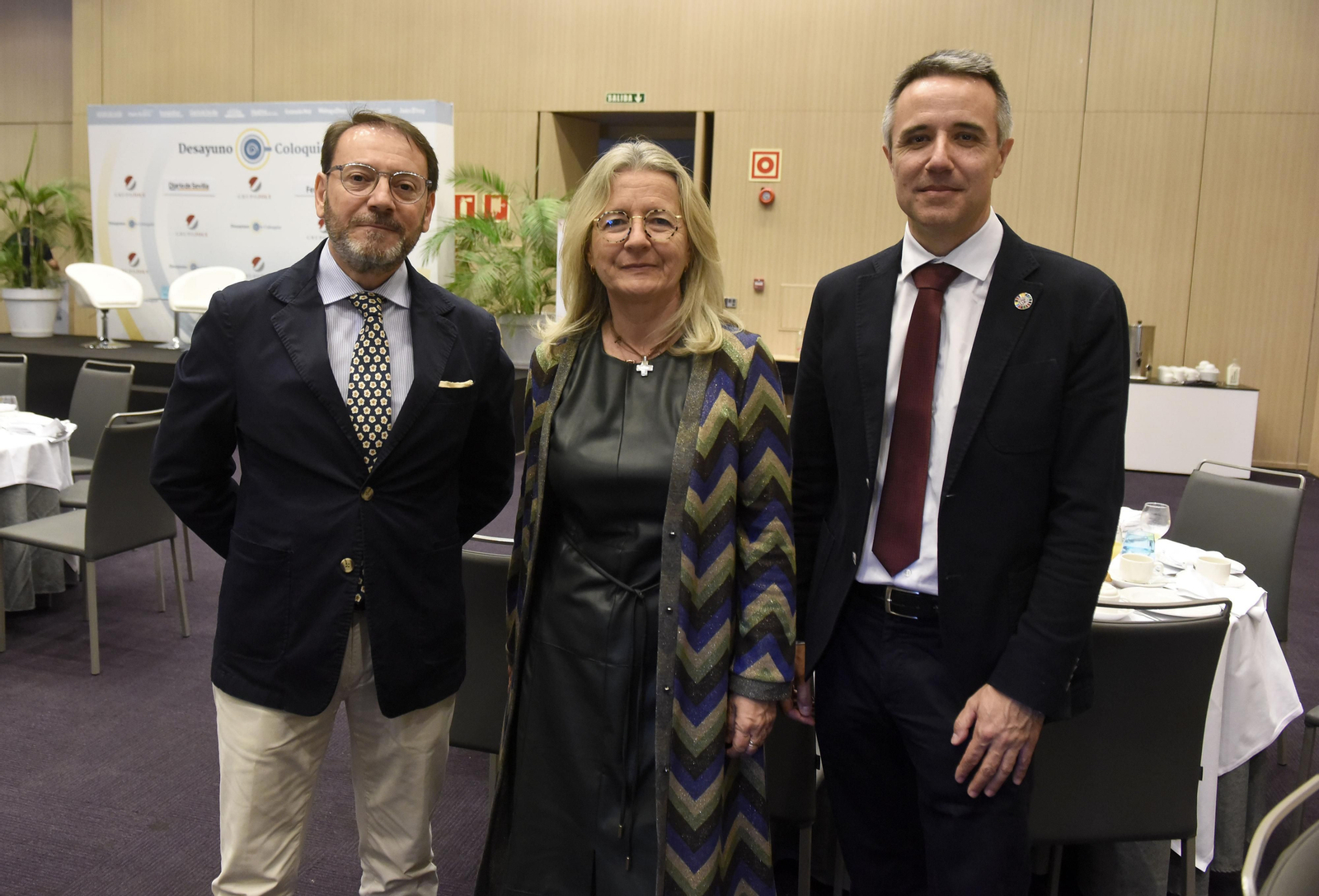 Javier González, Adelaida Mellado y Jesús Cinta