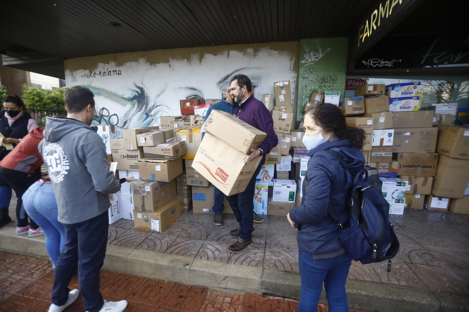Las fotografías del nuevo cargamento solidario de Córdoba a Ucrania