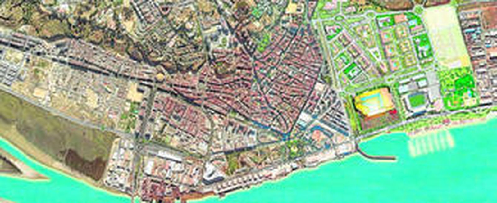La infografía muestra la proporción del futuro sector de expansión de la ciudad, que abarca 120 hectáreas.