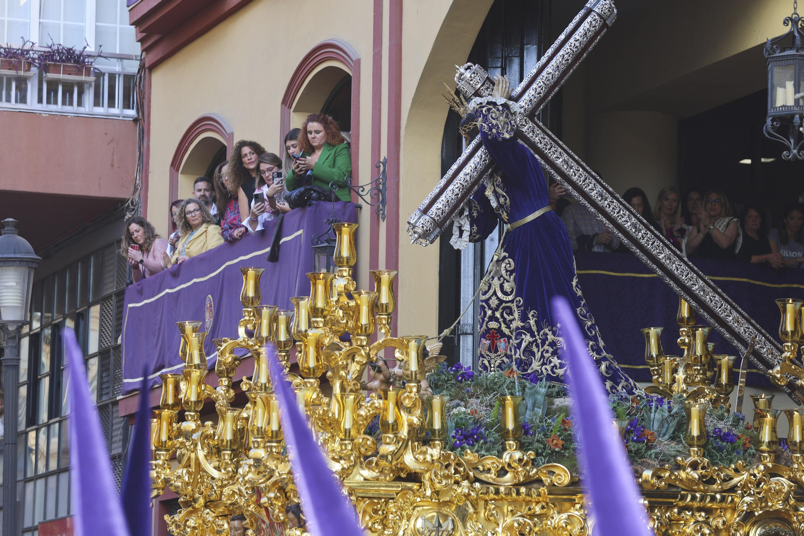 El Rico, en su procesión del Miércoles Santo en Málaga El Rico, en su procesión del Miércoles Santo en Málaga