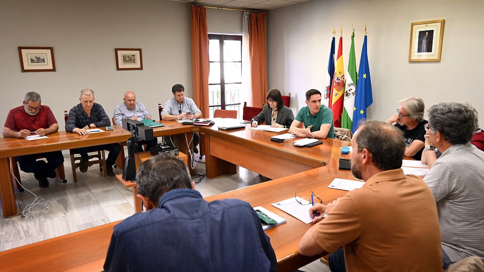 Imagen de la reunión de la Mesa Técnica de uso público de los Montes de Propios de Jerez