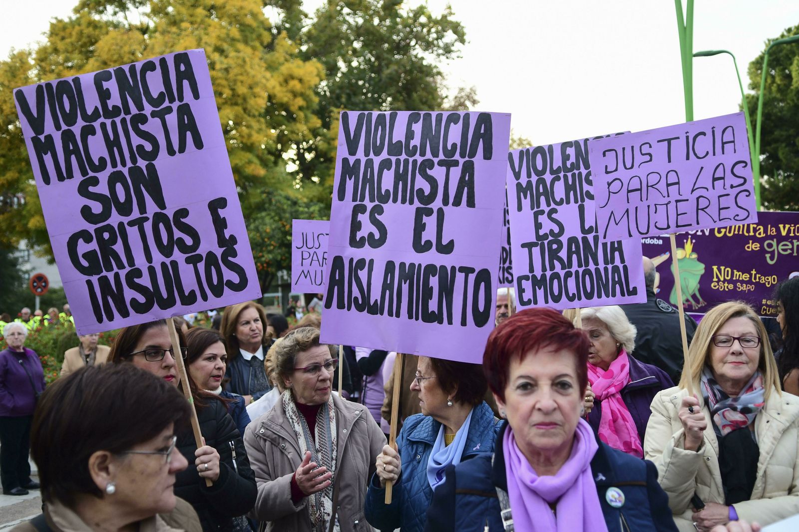 Asistentes a la manifestación del 25N en Córdoba el año pasado.