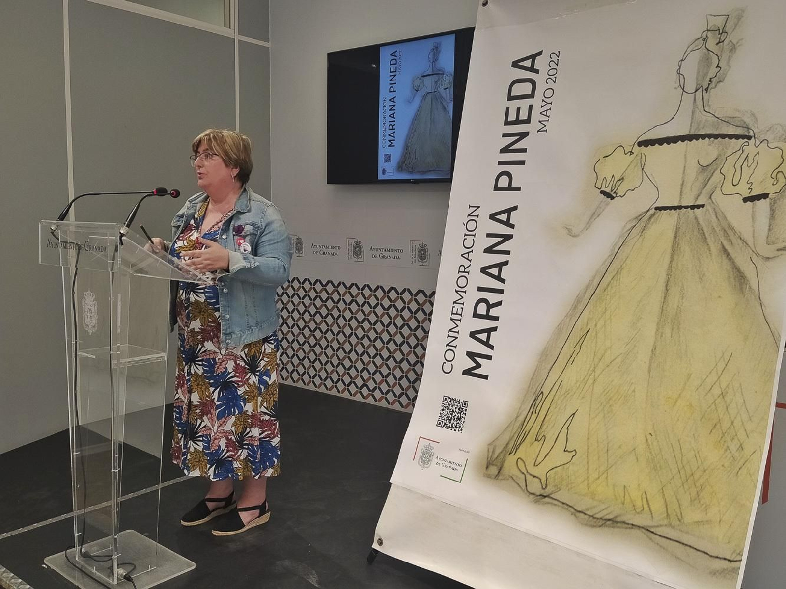 Imagen de la presentación de los actos para conmemorar el Día de Mariana Pineda en Granada