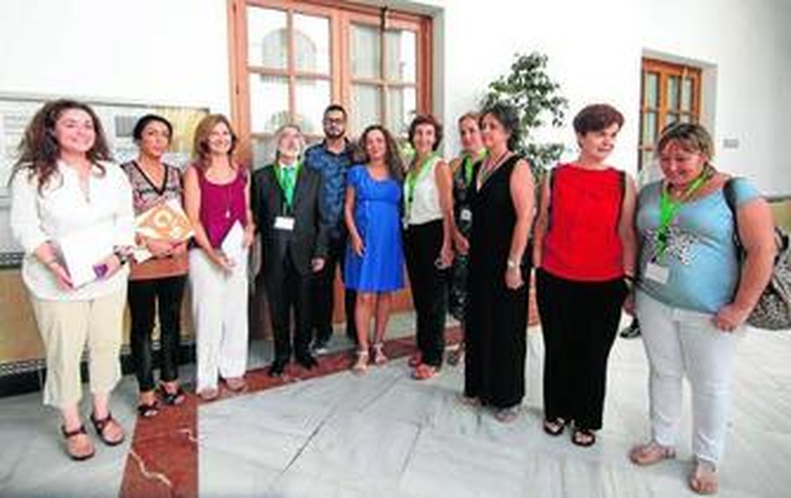 Representantes de los cuatro grupos de la oposición antes de la firma de la PNL, el pasado 30 de julio.