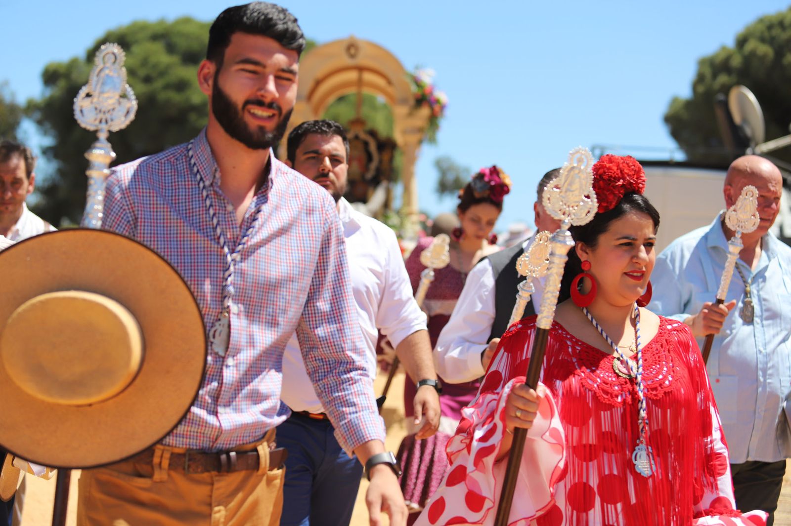 Imágenes de la presentación de las hermandades filiales ante la Virgen de Montemayor