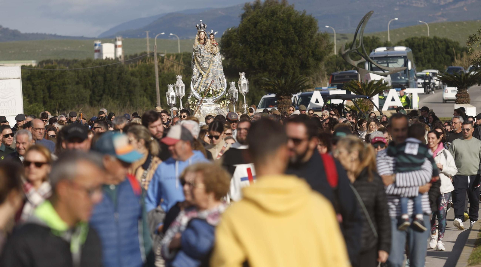 Fotos de la llegada de la Virgen de la Luz a Tarifa por su 275 aniversario como patrona