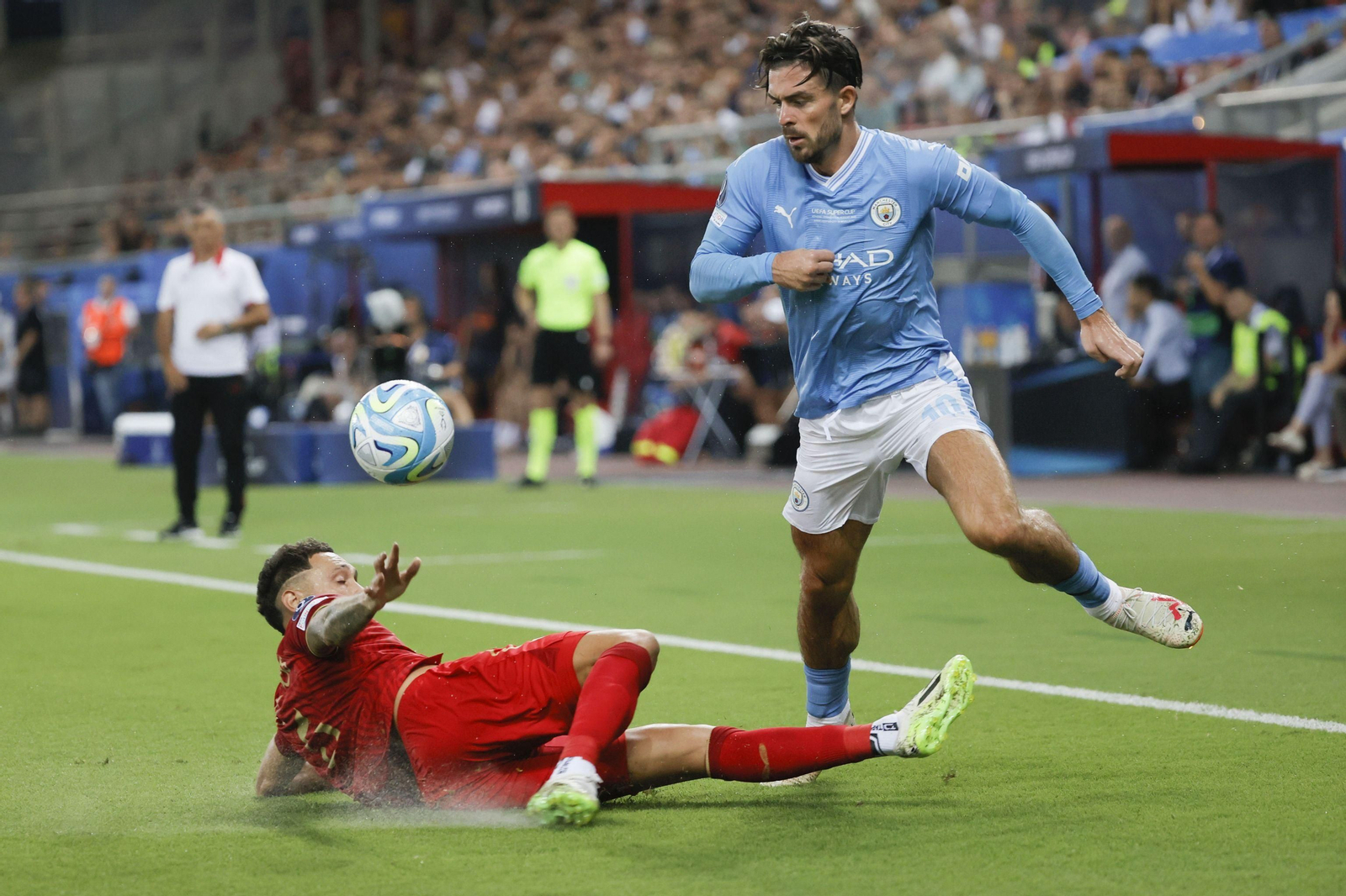Las fotos del Manchester City-Sevilla FC en la Supercopa de Europa