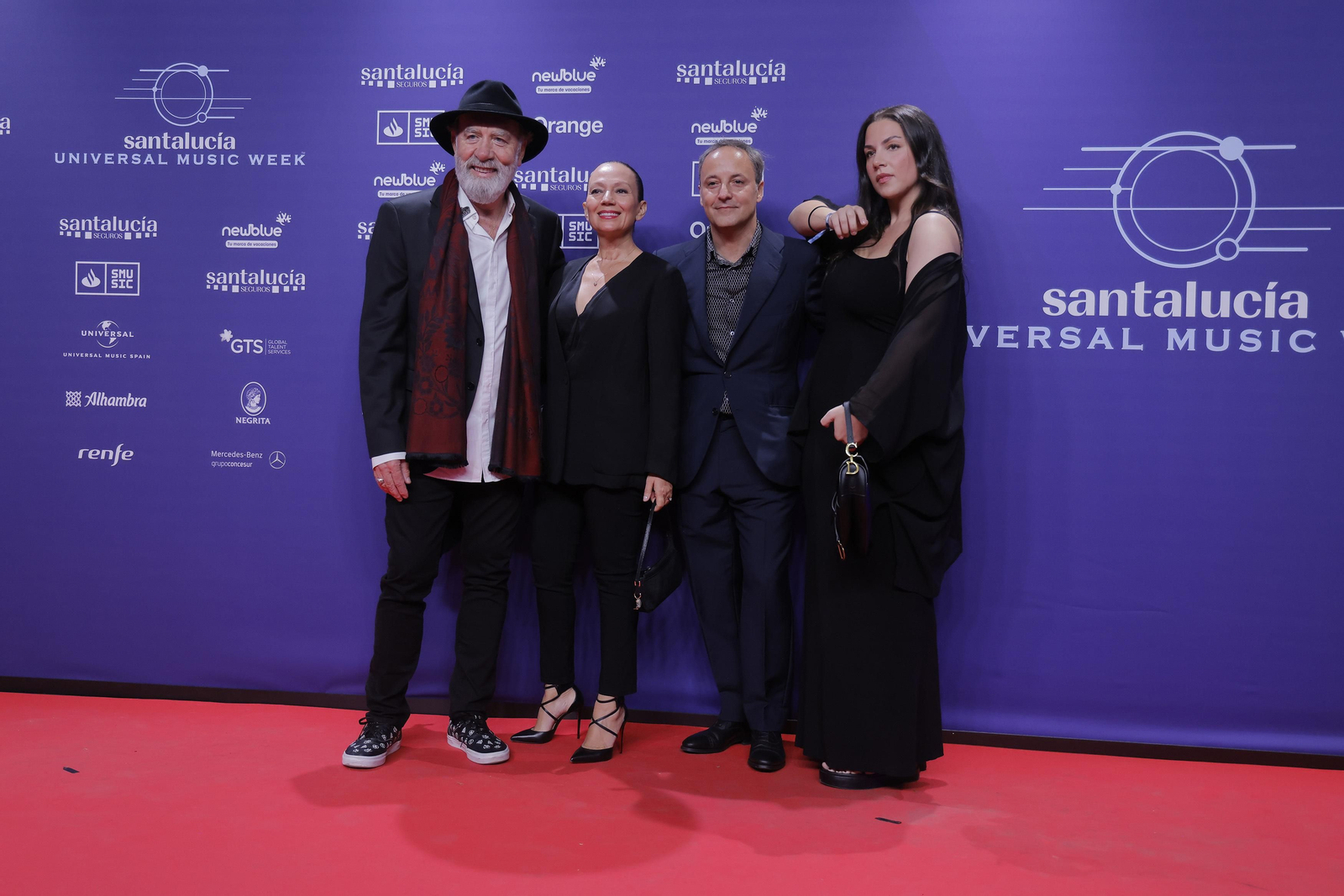 Famosos y artistas en la alfombra roja de la gala del flamenco en los 'Santalucía Universal Music Week'
