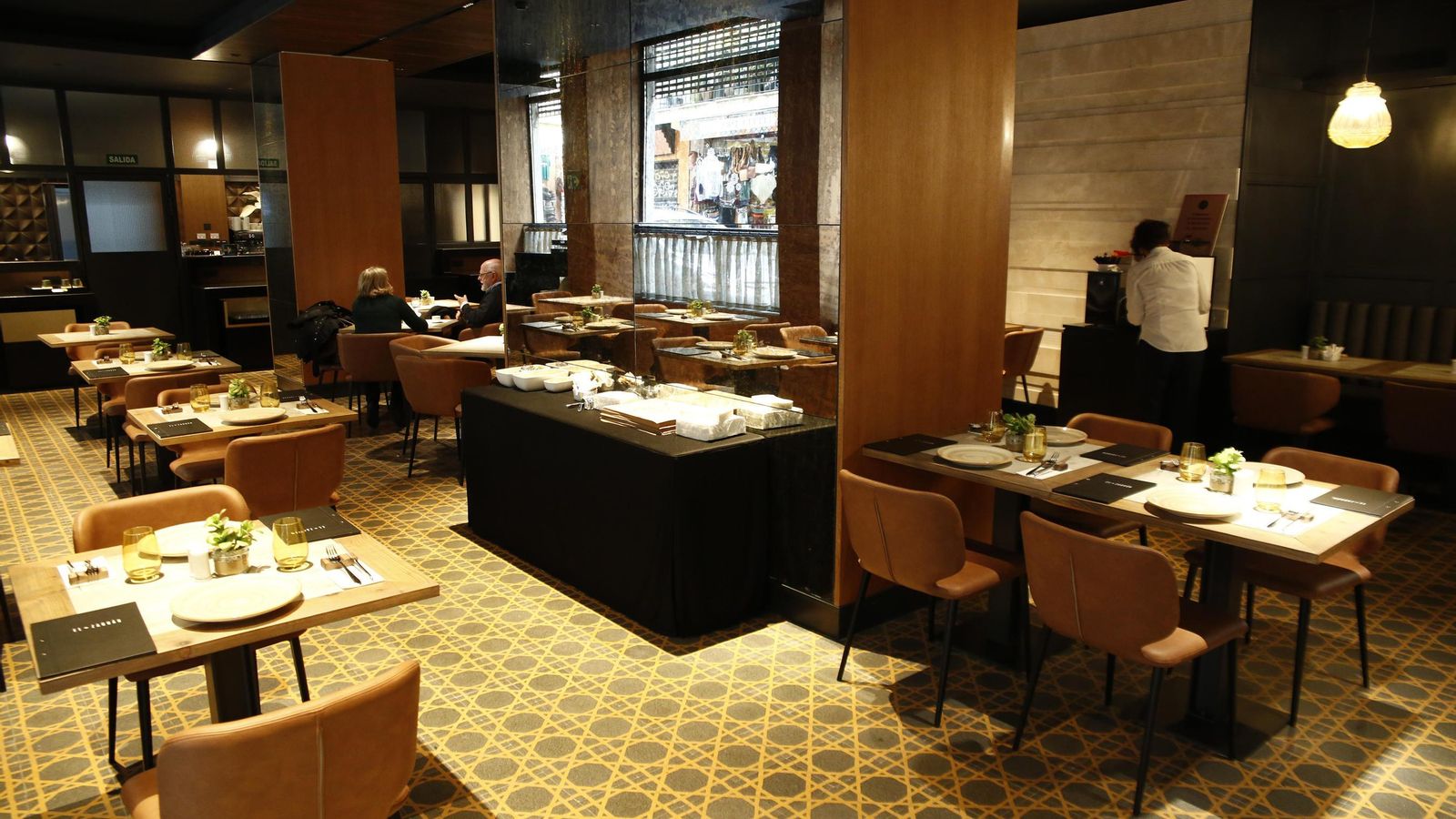El restaurante El Zaguán en el interior de Eurostars Catedral.