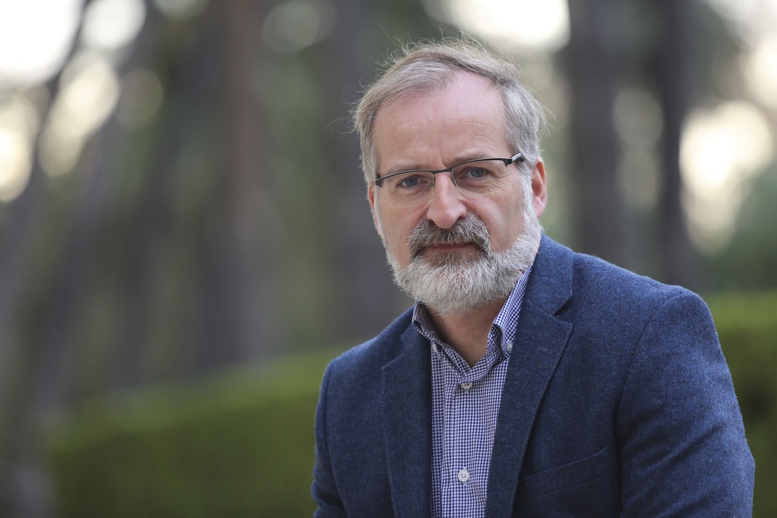 Gonzalo Sichar posa antes de la entrevista.