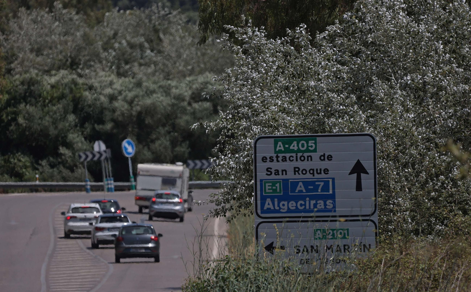 Imágenes de los desperfectos de la A-405 en Jimena