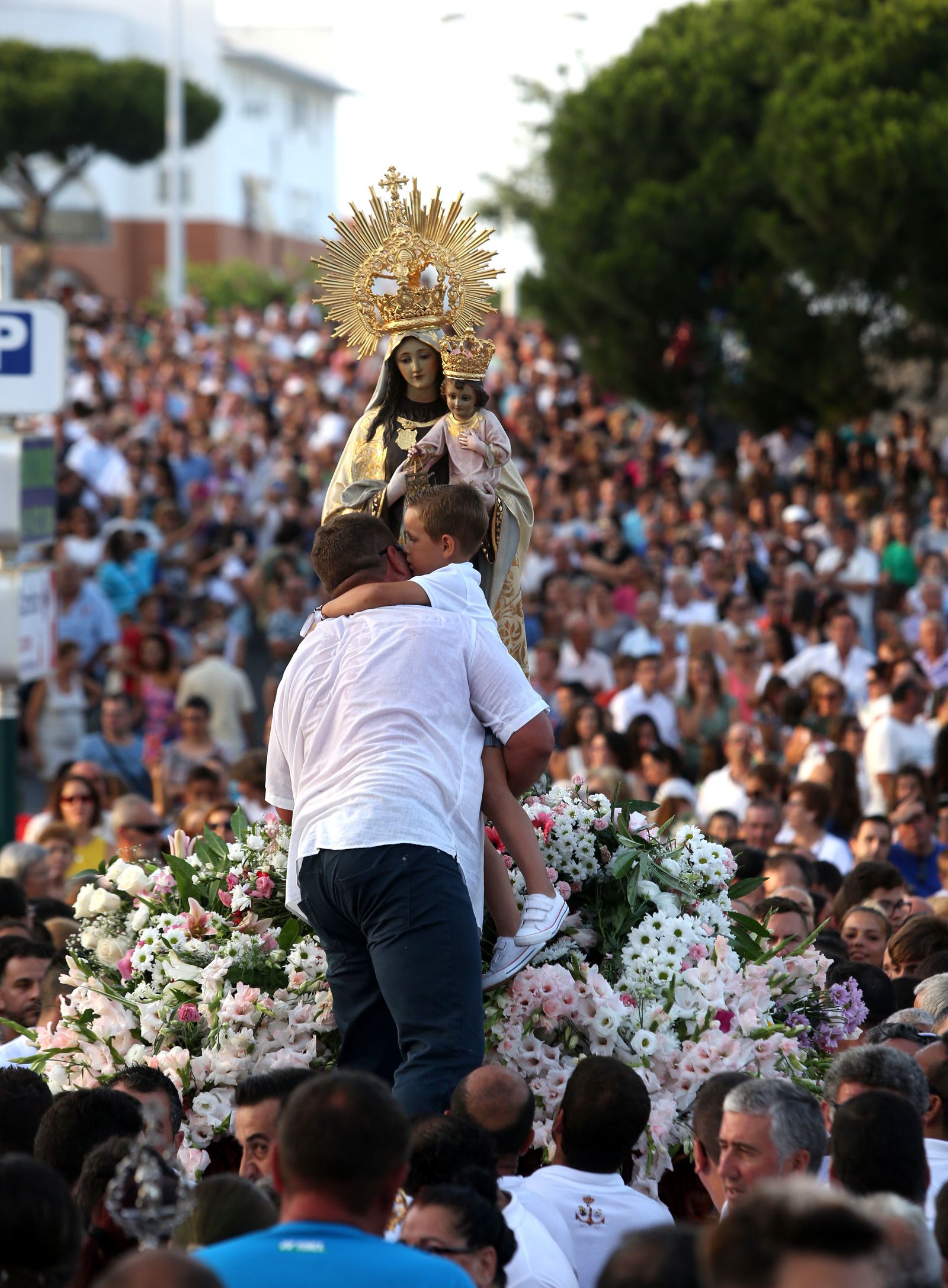 Procesión de la Virgen del Carmen en Punta Umbría