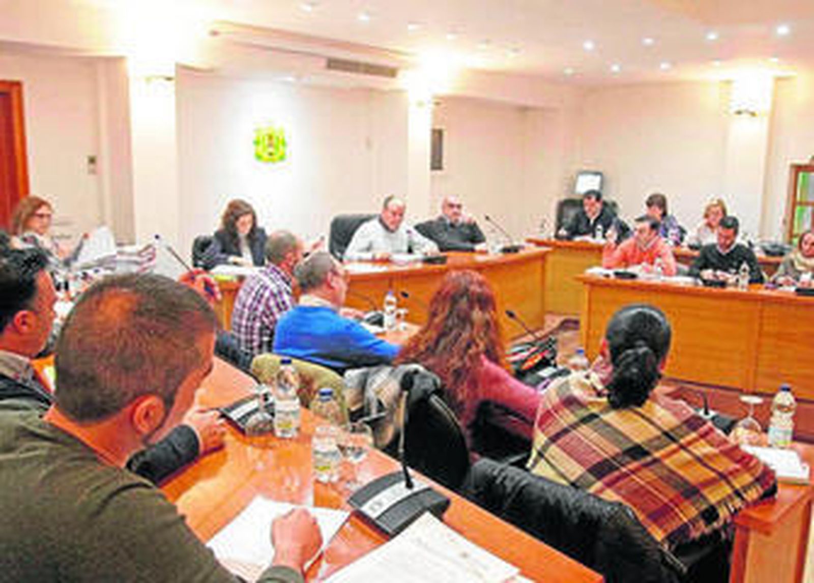 Imagen de la sesión celebrada ayer en el salón de plenos de Los Barrios.