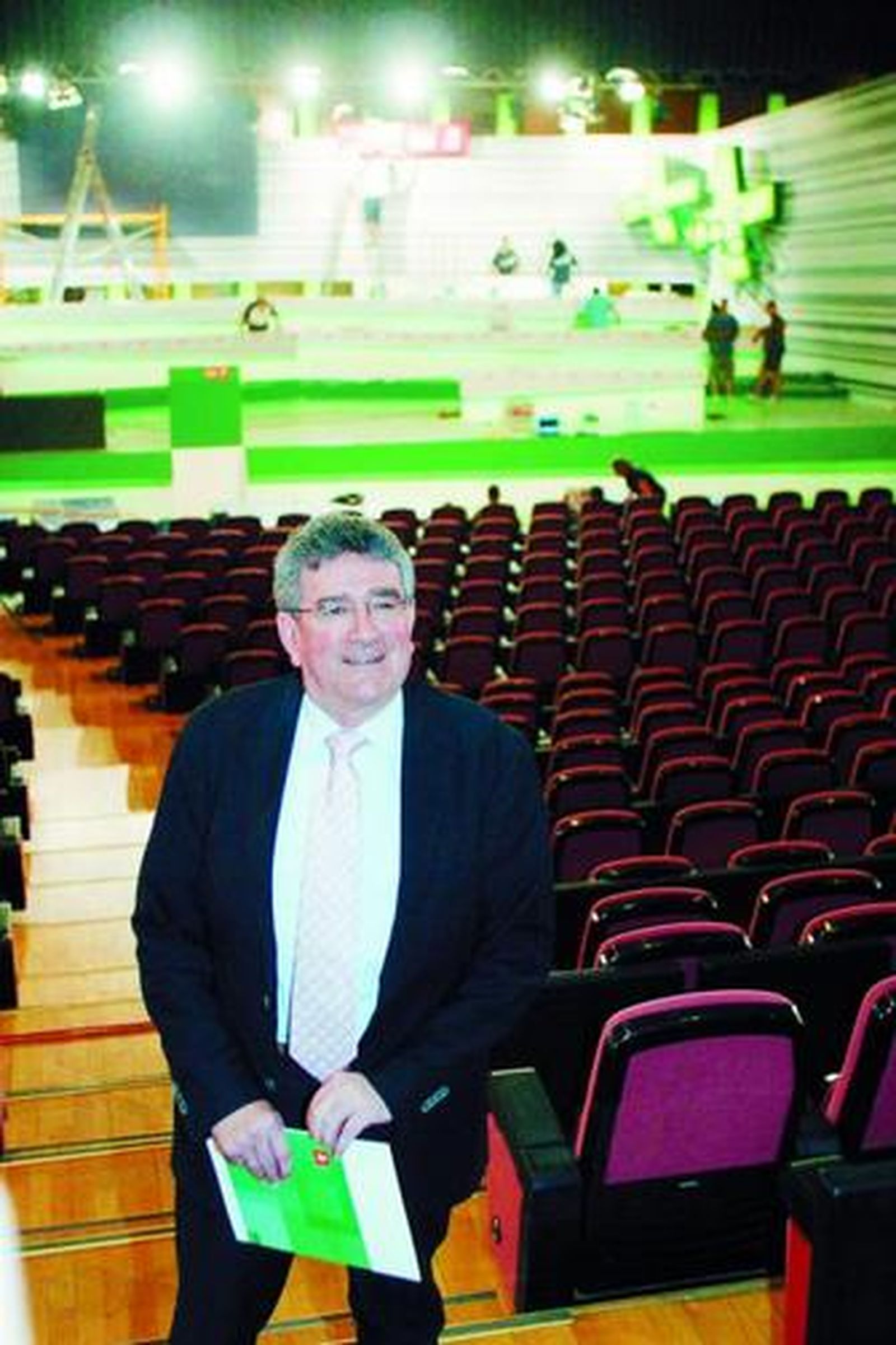 Luis Pizarro en el Palacio de Congresos de Granada, ayer.