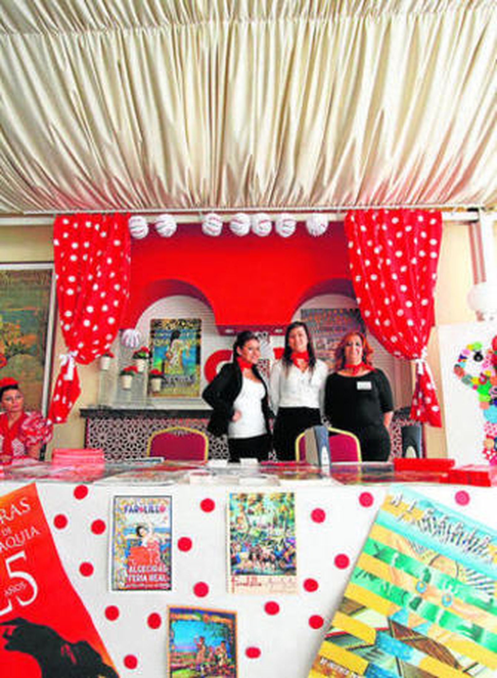 Uno de los expositores, sobre la Feria Real.