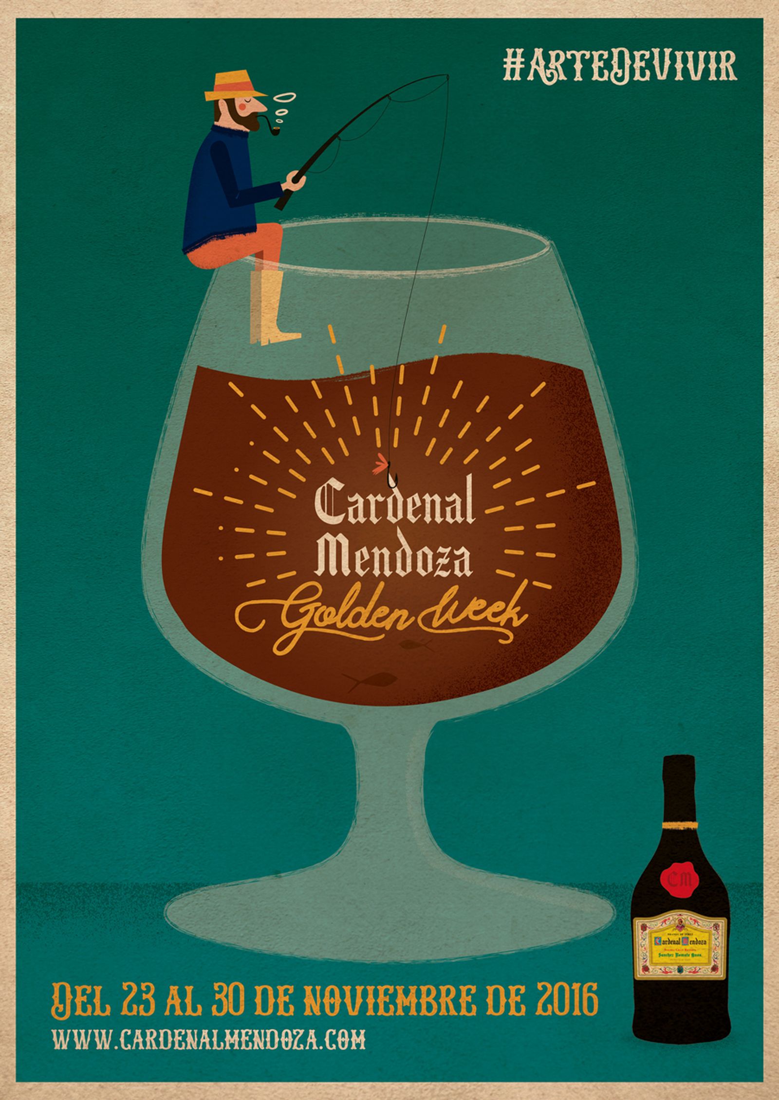 Cartel anunciador de la 'Golden Week', obra de la ilustradora Lore Vigil-Escalera.