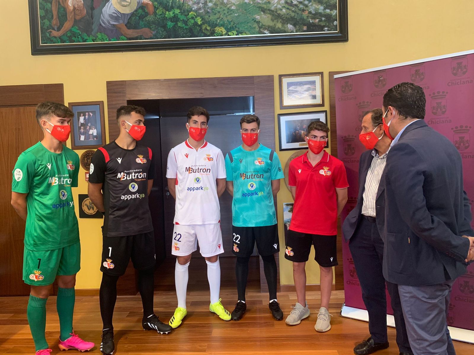 Acto de presentación de las equipaciones del Chiclana.